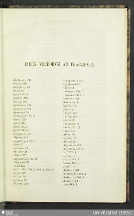 Index verborvm ad fragmenta