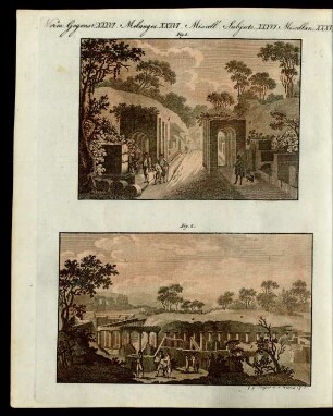 Die aufgegrabene Stadt Pompeji.
