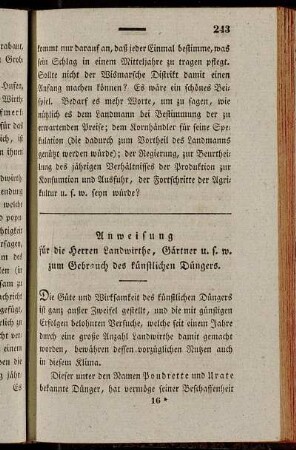 [35.] Anweisung für die Herren Landwirthe, Gärtner u.s.w. zum Gebrauch des künstlichen Düngers. - [48.] Aufmunterung zum Trüffelsuchen in Mecklenburg.