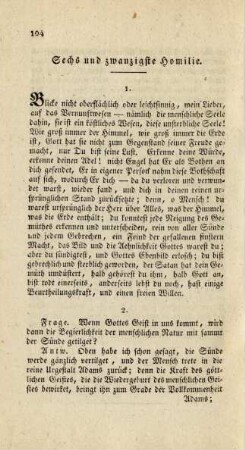 Sechs und zwanzigste Homilie