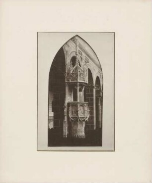Gesamtansicht der Kanzel der Stadtkirche St. Marien in Gengenbach