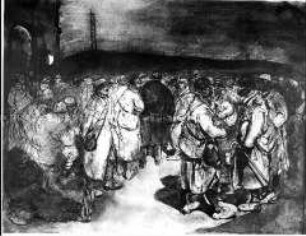 Wartende Soldaten