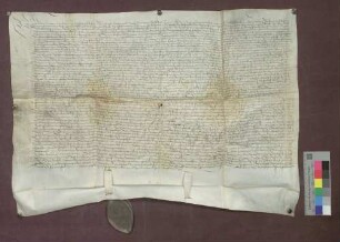 Vertrag zwischen dem Domstift Basel und der Gemeinde Auggen über den Weinzehnt zu Auggen.