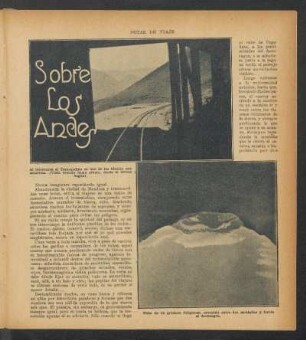 Sobre los Andes : Notas de viaje