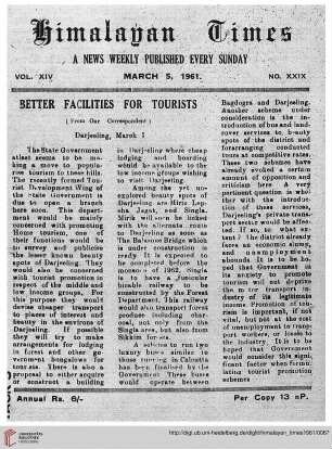No. XXIX (05 March 1961)