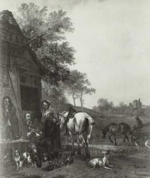 Rast vor dem Wirtshaus