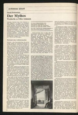 Der Mythos. Westberlin zu Füßen Schinkels