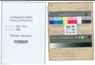 Entnazifizierung Hermann Breuste , geb. 30.09.1896 (Landwirt)