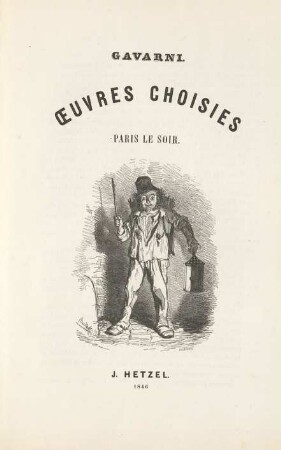Gavarni. Oeuvres Choisies Paris Le Soir