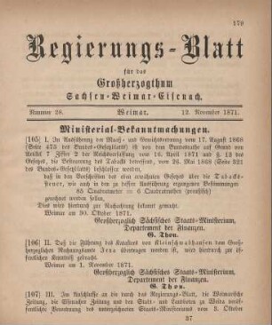 Nr. 28 : 12. November 1871