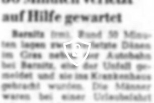 50 Minuten verletzt auf Hilfe gewartet