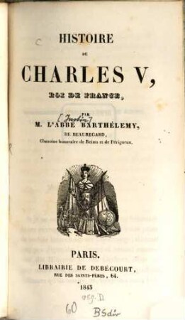 Histoire de Charles V, Roi de France