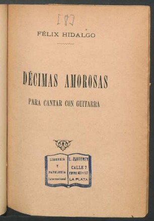 Décimas amorosas para cantar con guitarra