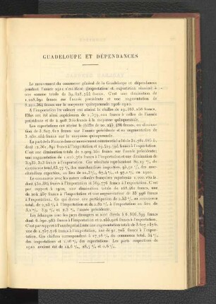Guadeloupe Et Dépendances.