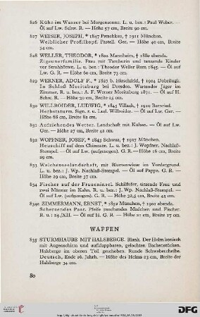 Waffen (Nr. 835-867)