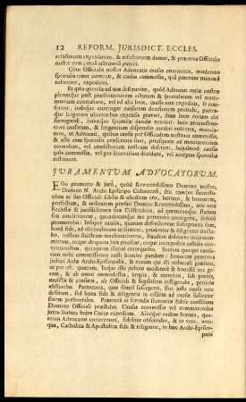 Iuramentum Advocatorum.