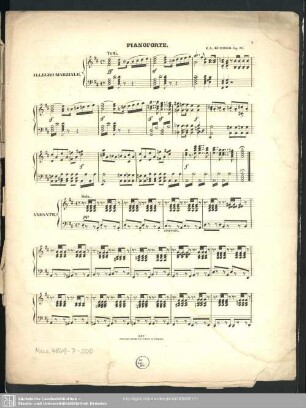 Pianoforte. [incomplett]