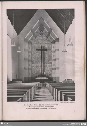 Jesus-Christus-Kirche, Innenansicht