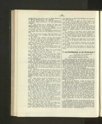 P. von Bodelschwingh an den Kronprinzen.
