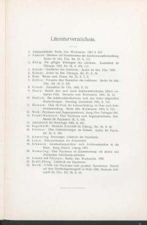 Literaturverzeichnis.
