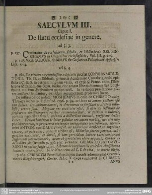 Saeculum III.