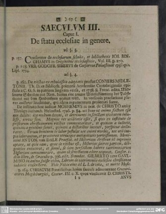 Saeculum III.