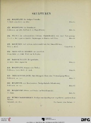 Skulpturen (Nr. 192-221)