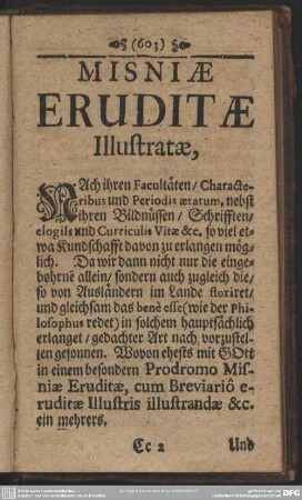 Misniae Eruditae Illustratae