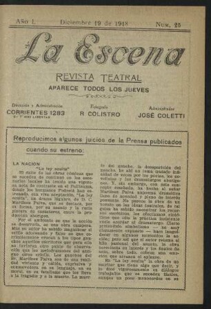 Reproducimos algunos juicios de la Prensa publicados cuando su estreno...