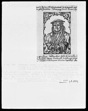 Johannes Drach, genannt Draconites, Marburger Professor der Theologie