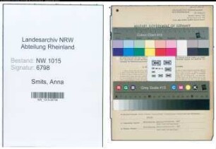 Entnazifizierung Anna Smits , geb. 23.07.1891 (Haendlerin)