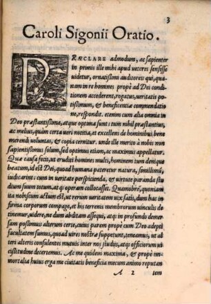 Oratio habita in Academia Bononiensi VIII. Id. Nov.