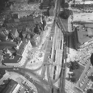 Straßenbahnhaltestelle am Tröndlinring in Leipzig