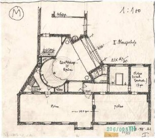 Fischer, Theodor; München; Mayr'sche Hofkunstanstalt - Grundriss 2. OG