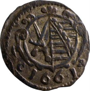 Münze, Pfennig, 1661