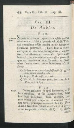 Cap. III. De Ambitu