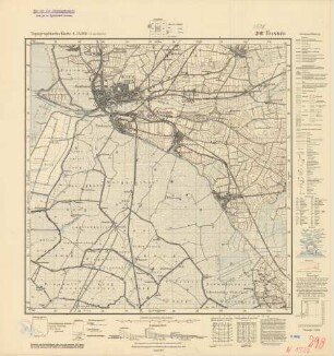 1520 (alte Nr.: 298) Husum, Topographische Karte 1:25000 (4-cm - Karte)