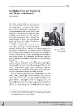 Möglicherweise ein Kreuzweg von Albert Henselmann?
