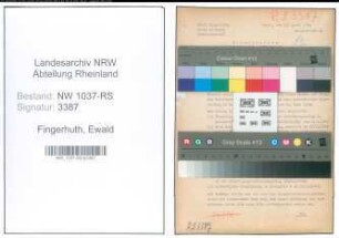 Entnazifizierung Ewald Fingerhuth , geb. 26.02.1903 (Verw.Inspektor)