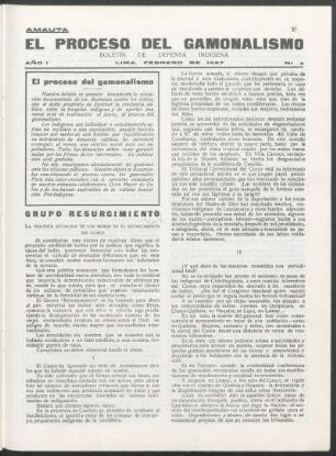 El proceso del gamonalismo