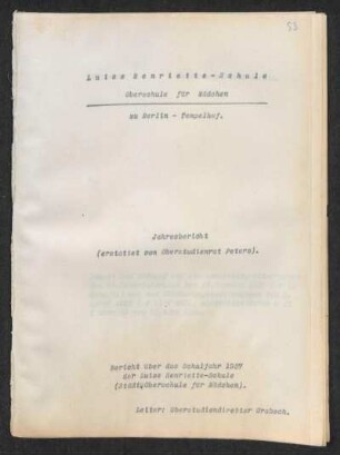 1937/38: Jahresbericht ... - 1937/38
