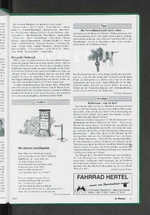 Die einsame Anschlagsäule