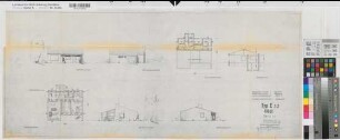 Eingeschossiges Einfamilienhaus Grundrisse, Ansichten Schnitt 1959 1 : 100 40,5 x 97 Pause Westfälisch-Lippische Heimstätte Wohnungsgesellschaft Münsterland
