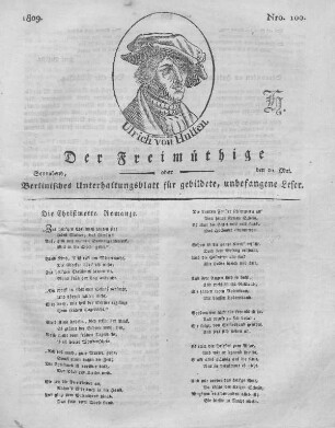 Nro. 100., Sonnabend, den 20. Mai 1809