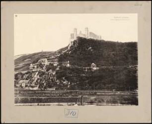Bismarckdenkmal auf der Elisenhöhe, Bingen: Ansicht vom Fluss her