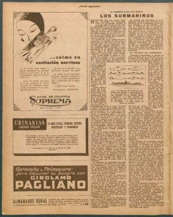Los submarinos : El hombre bajo los mares