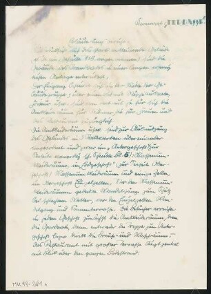 Strandbad Monatskonkurrenz März 1931: Erläuterungsbericht, 3 S.