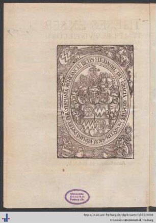Wappen von Daniel Brendel von Homburg.