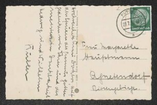 Brief von Wilhelm Buller und Hedwig Buller an Margarete Hauptmann
