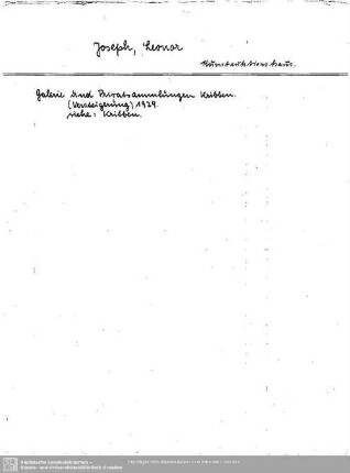 Joseph, Leonor